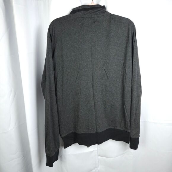 NWOT Five Four Club Mens XL Gray Full Zip Mock Neck Sweater Cotton Polyester - Picture 3 of 7
